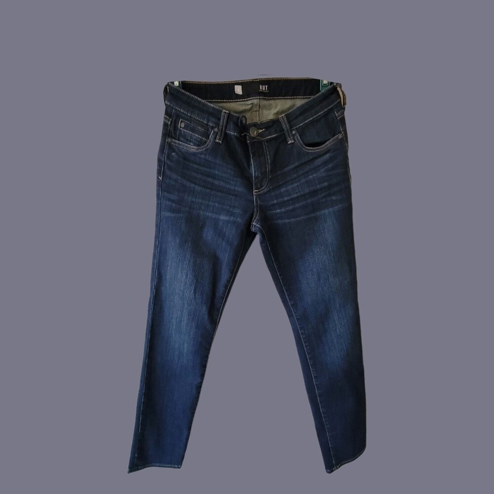 Kut From The Kloth Jeans Catherine Boyfriend Mid Rise Denim Blue Size‎ 4